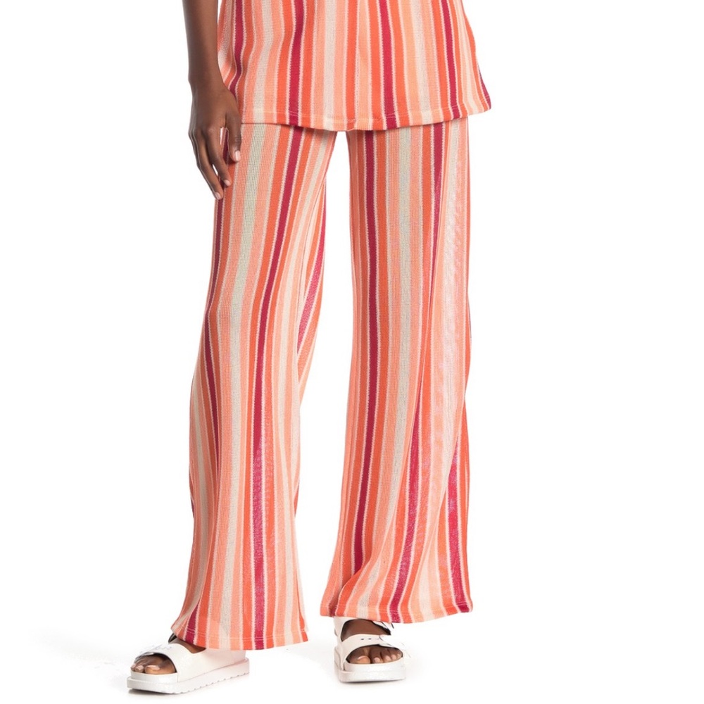 Free People Bridget Striped Pants in Sunset - Picture 2 of 8